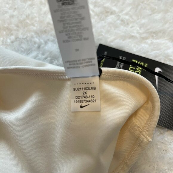 Nike Swoosh Women's Plus Size Bra Medium Support Cream Sz 2X New WT - Picture 11 of 12